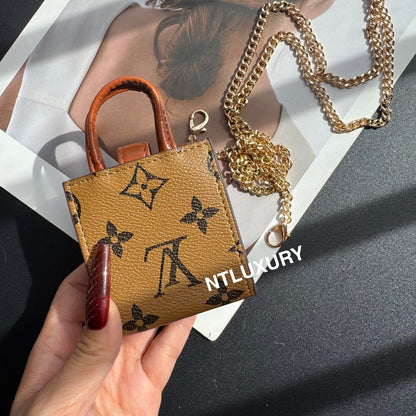 Blumige süße Mini-Handtasche mit Kette für alle niedlichen Dinge (Gelb)