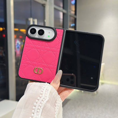 Latticed CD Phone Case For iPhone Duo