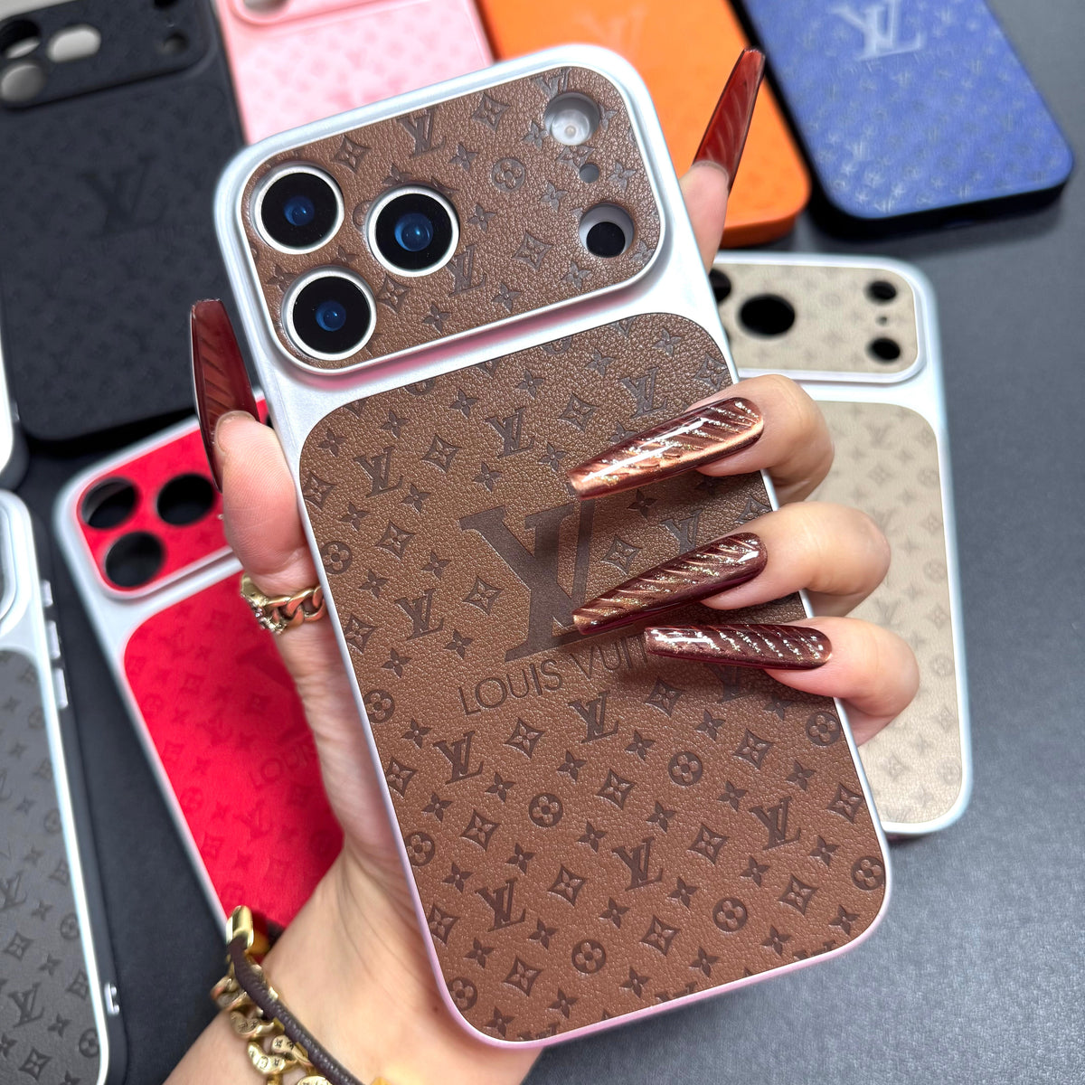 Coque de téléphone orange jus coloré amour