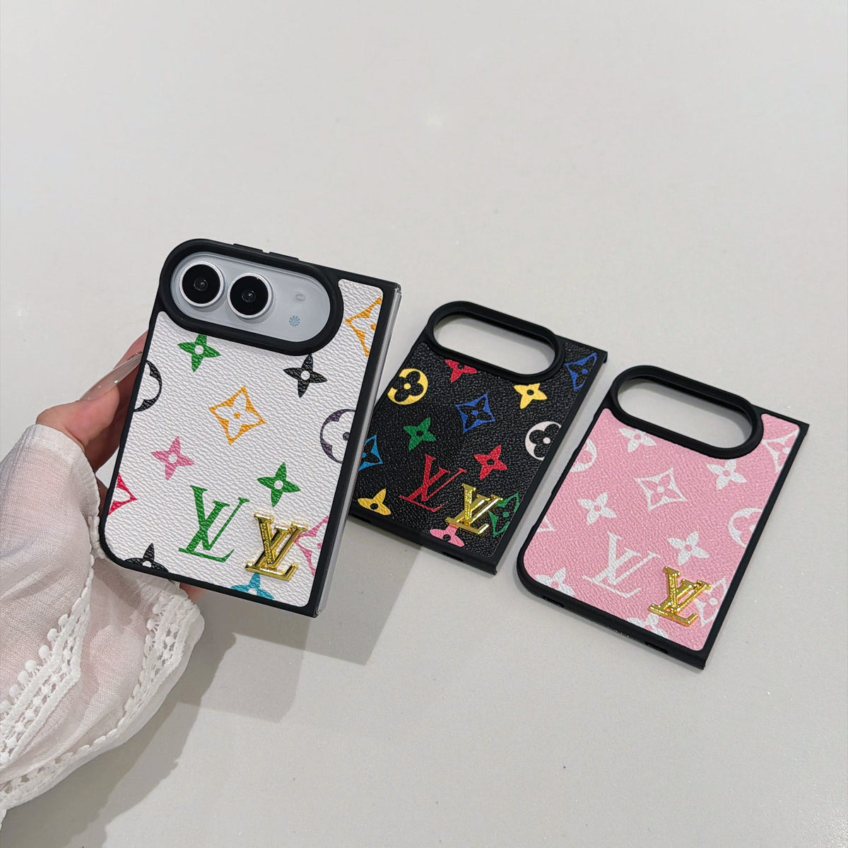 Traditional Love Phone Case For iPhone Duo With Metal