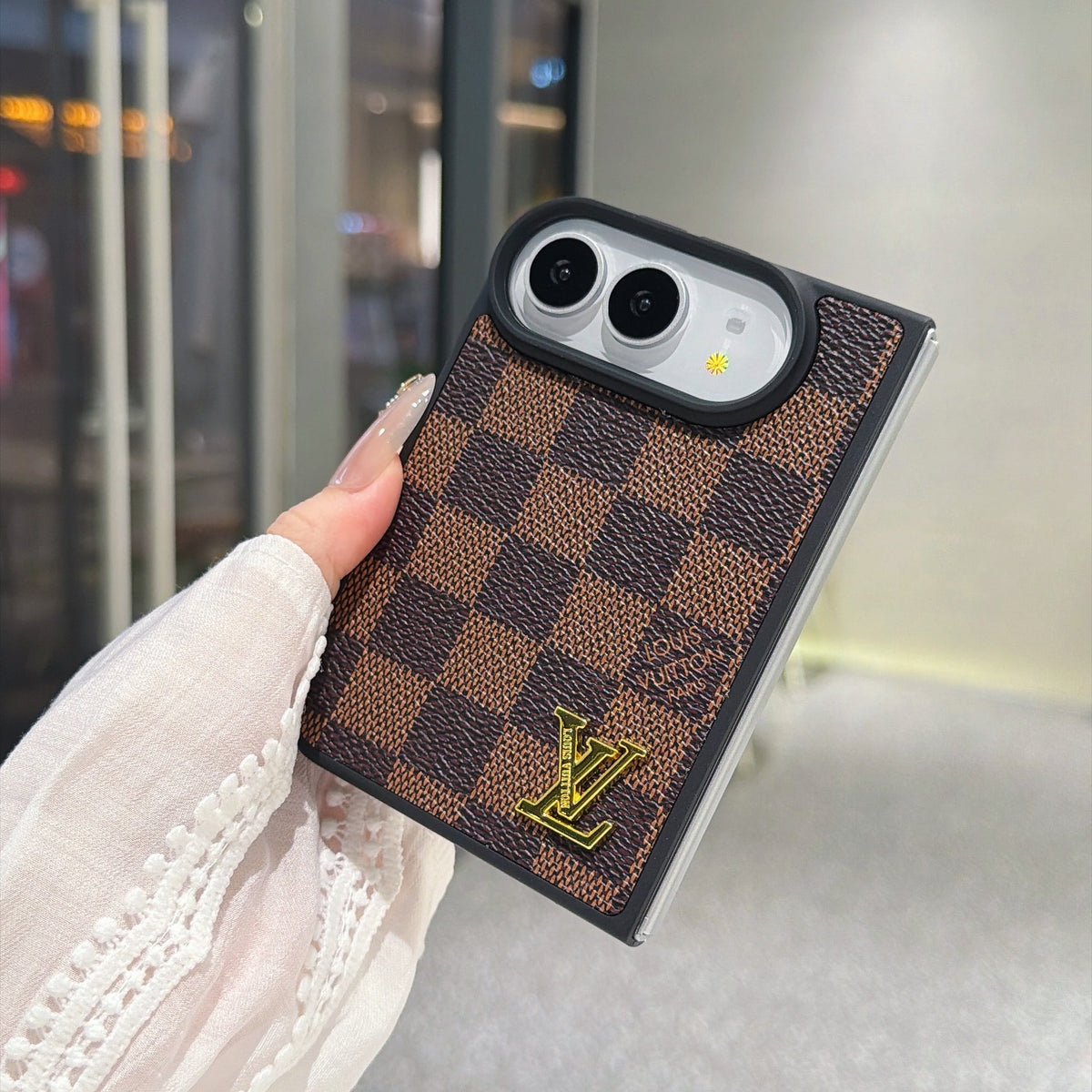 Traditional Love Phone Case For iPhone Duo With Metal