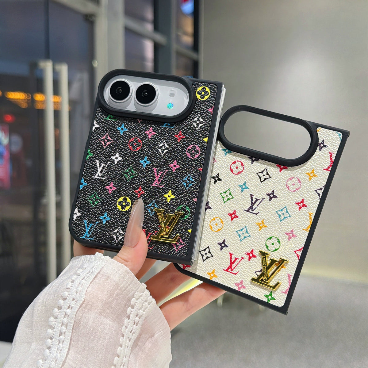 Traditional Love Phone Case For iPhone Duo With Metal
