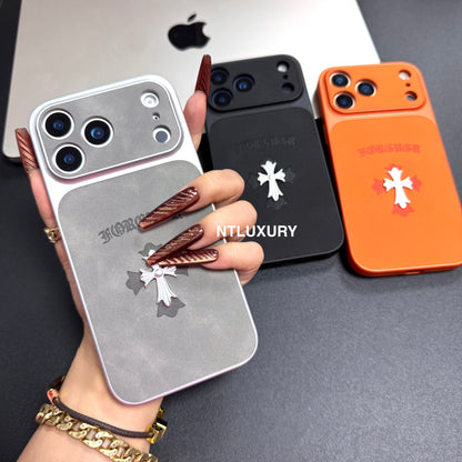 Étui de téléphone en métal chromé Orange Juice