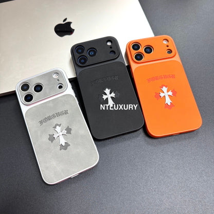 Étui de téléphone en métal chromé Orange Juice