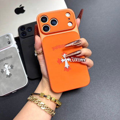 Étui de téléphone en métal chromé Orange Juice