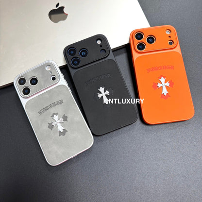 Étui de téléphone en métal chromé Orange Juice