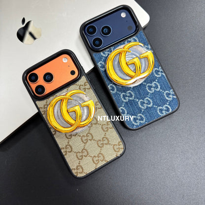 Coque de téléphone en jean avec support MagSafe