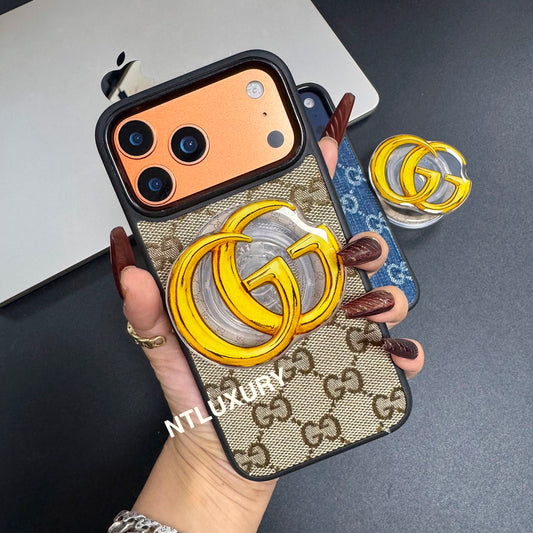 Coque de téléphone en jean avec support MagSafe