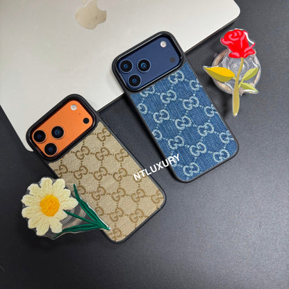 Coque de téléphone Denim Good MagSafe avec support MagSafe floral