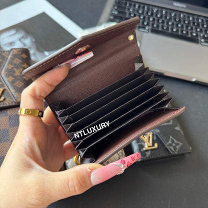 Portefeuille Tri-Fold Amour à Bord Incurvé