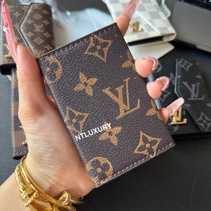 Portefeuille Tri-Fold Amour à Bord Incurvé