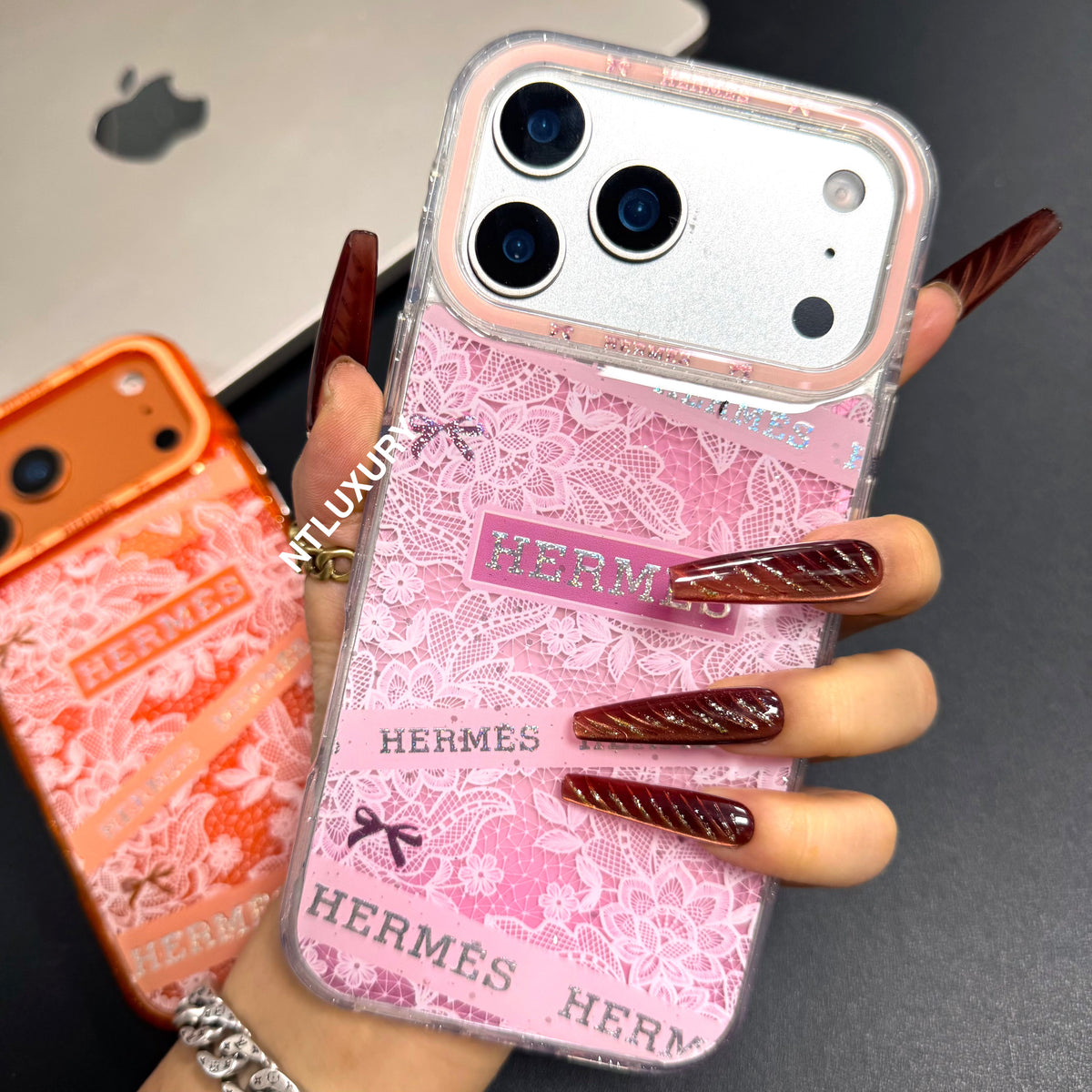 Coque de téléphone motif cheval mignon avec sangle