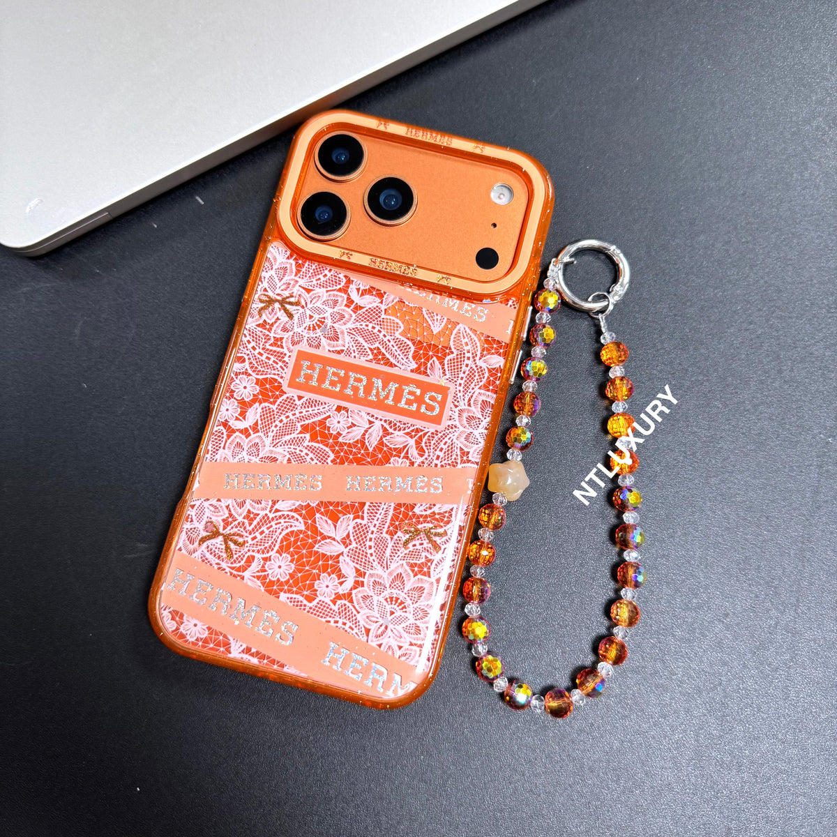 Coque de téléphone motif cheval mignon avec sangle