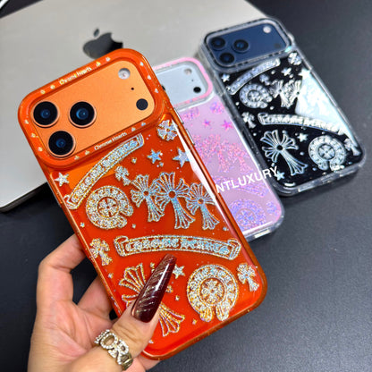 Coque de téléphone Chrome mignonne avec sangle