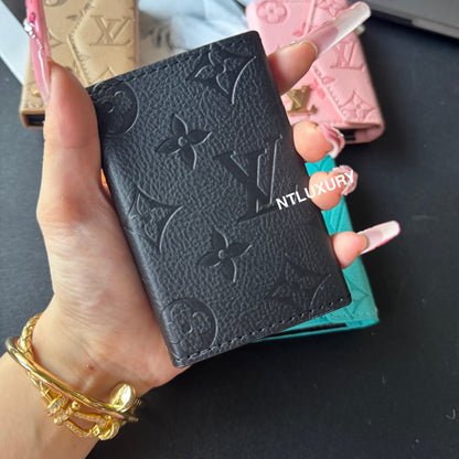 Curved Edge Colorful Love Tri-Fold Wallet