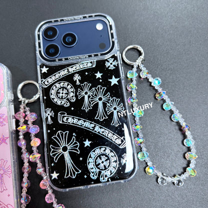 Coque de téléphone Chrome mignonne avec sangle