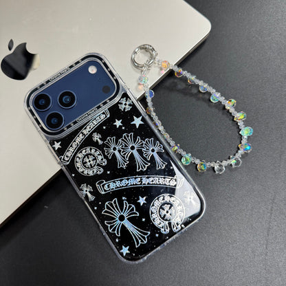 Coque de téléphone Chrome mignonne avec sangle
