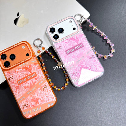 Jolie mini coque de téléphone avec cordon