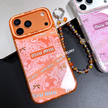Jolie mini coque de téléphone avec cordon