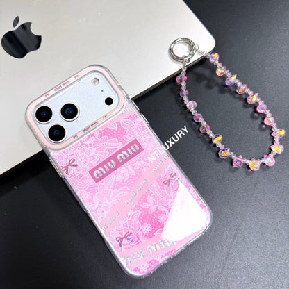 Jolie mini coque de téléphone avec cordon