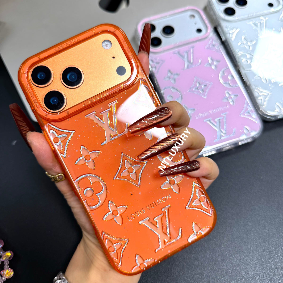 Cute Love Design Phone Case with Strap