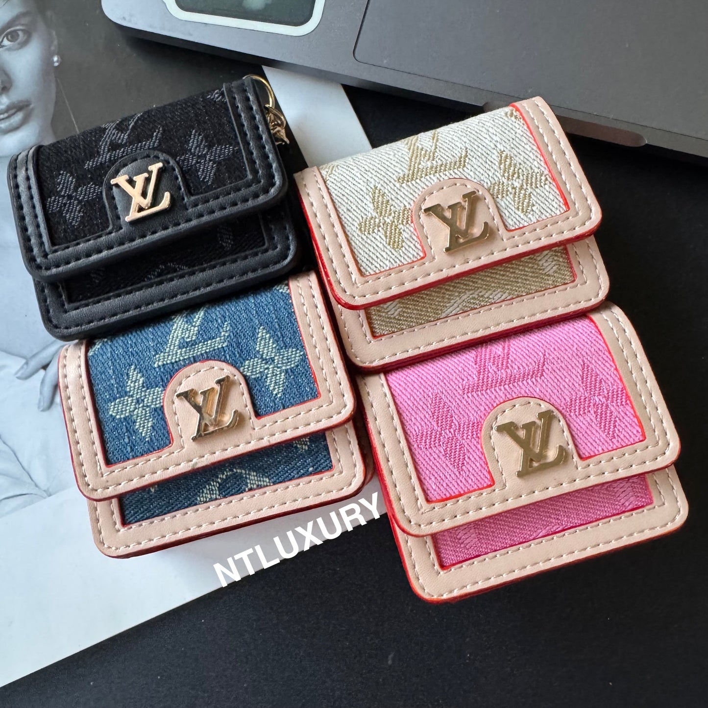 Étui AirPods Denim Love Design (Universel)