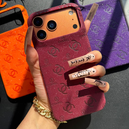 Coque de téléphone Glitter Cuir CC Love Girl