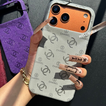 Coque de téléphone Glitter Cuir CC Love Girl