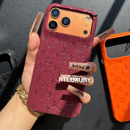 Étui de téléphone Fille Petit Amour en Cuir Pailleté