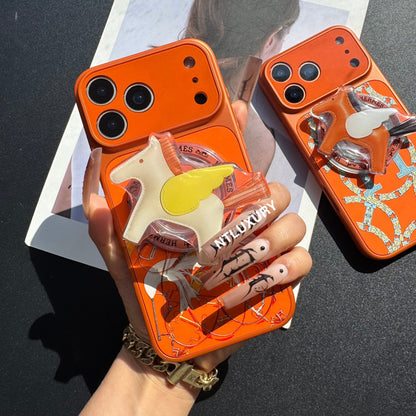 Coque Magsafe Jus d'orange avec support (Cheval)