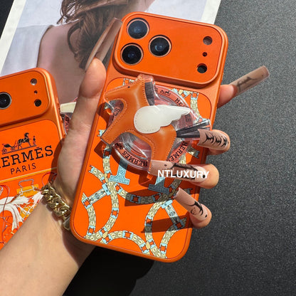 Coque Magsafe Jus d'orange avec support (Cheval)