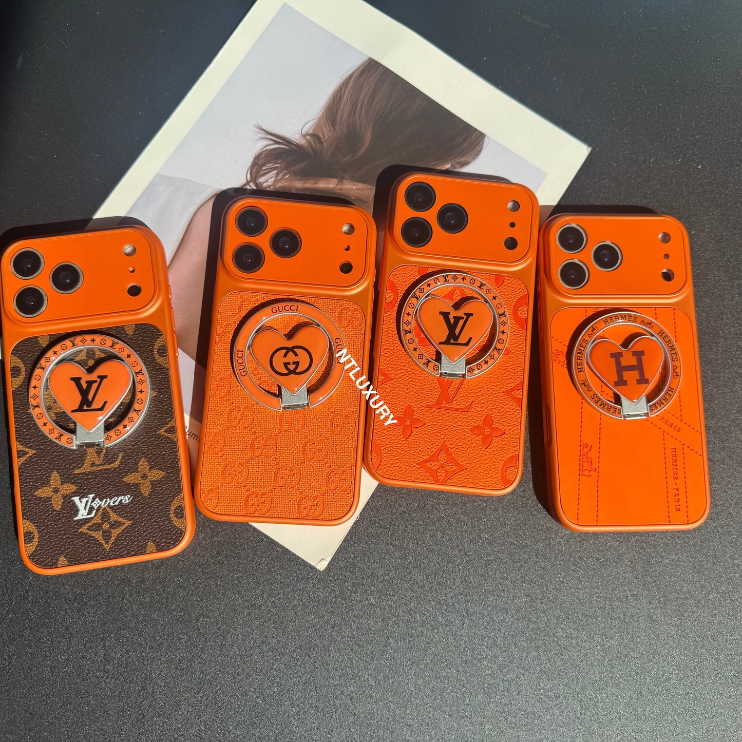Orangensaft MagSafe Hülle mit Halterung