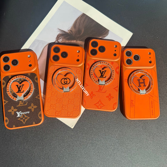 Orangensaft MagSafe Hülle mit Halterung