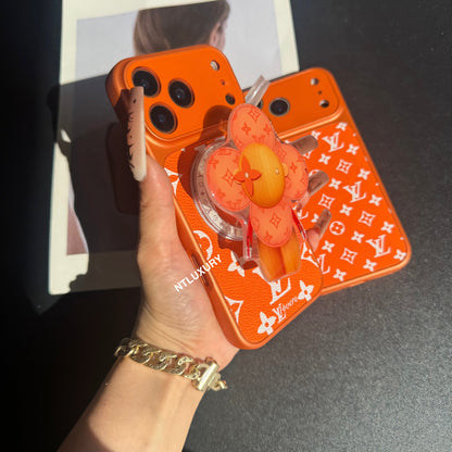 Étui Magsafe Traditional Juice avec support (Orange Love)