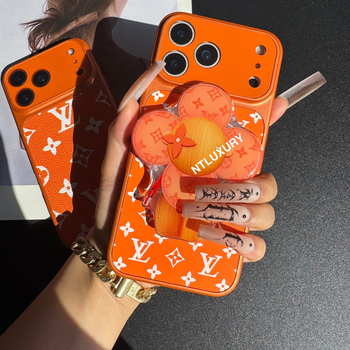 Étui Magsafe Traditional Juice avec support (Orange Love)