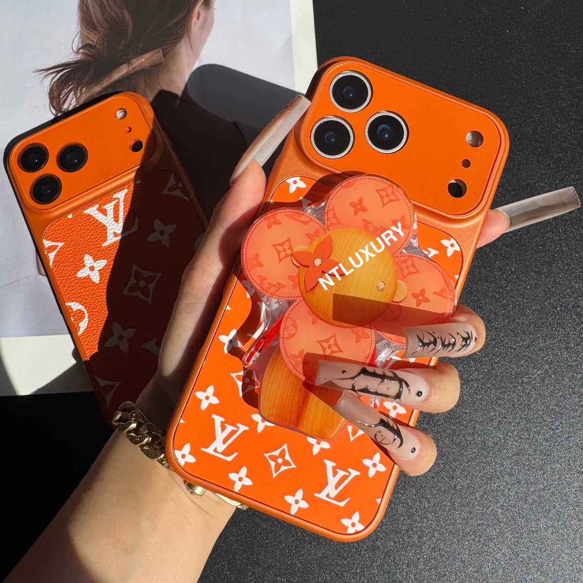 Étui Magsafe Traditional Juice avec support (Orange Love)