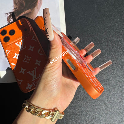 Étui Magsafe Traditional Juice avec support (Orange Love)
