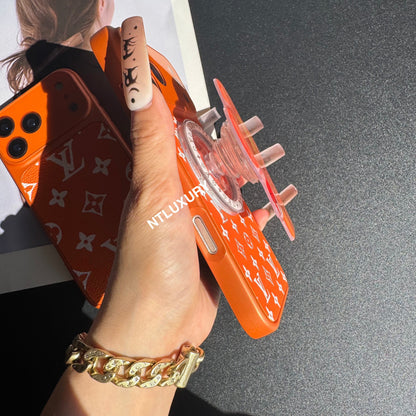 Étui Magsafe Traditional Juice avec support (Orange Love)