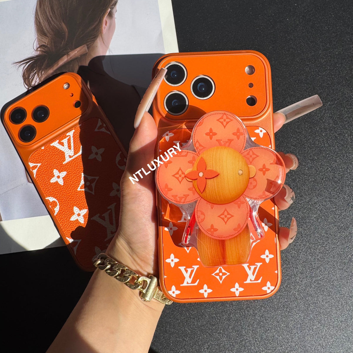 Étui Magsafe Traditional Juice avec support (Orange Love)