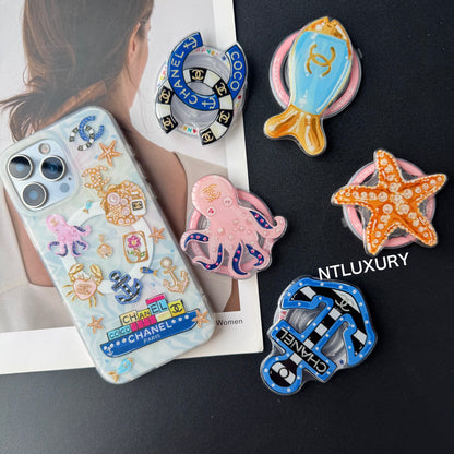 Coque de téléphone fille motif océan avec support MagSafe