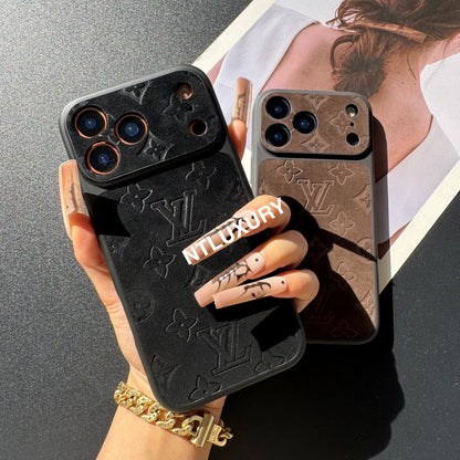 Wildleder Love Design Handyhülle