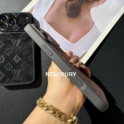 Wildleder Love Design Handyhülle