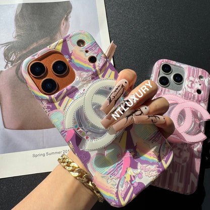 Circle Around Design Phone Case With Magsafe Holder