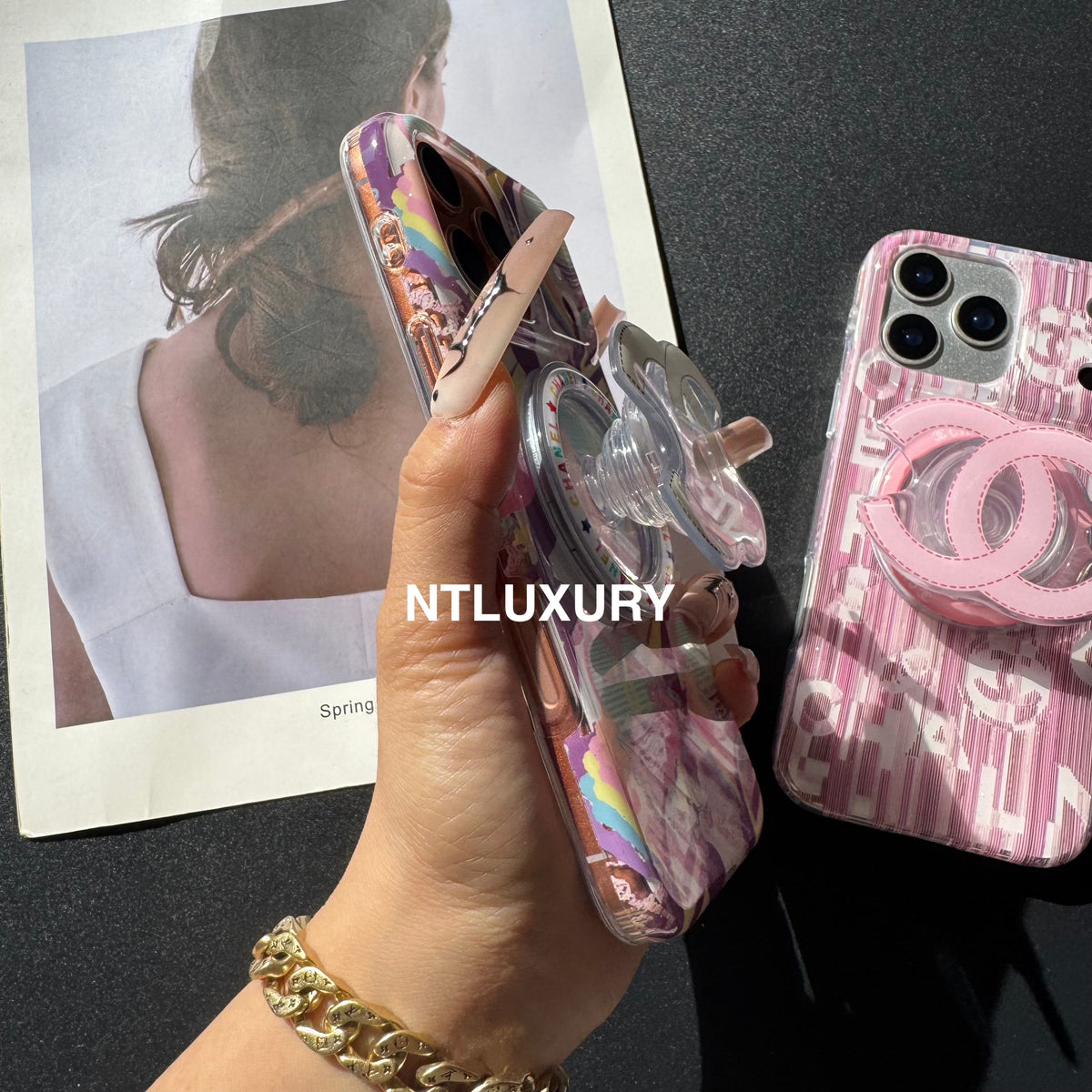 Circle Around Design Phone Case With Magsafe Holder
