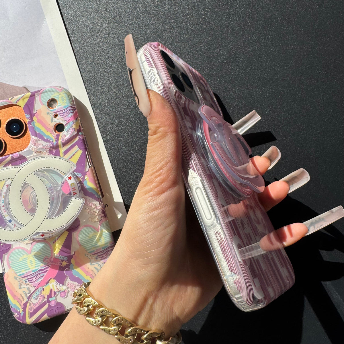 Circle Around Design Phone Case With Magsafe Holder