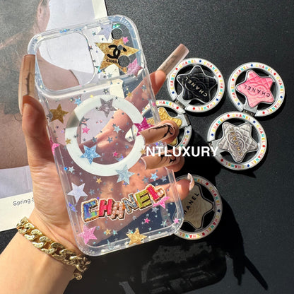 Cute Star New Magsafe Design Phone Case With Holder