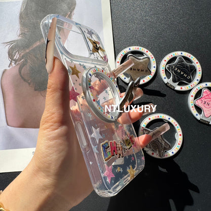 Cute Star New Magsafe Design Phone Case With Holder