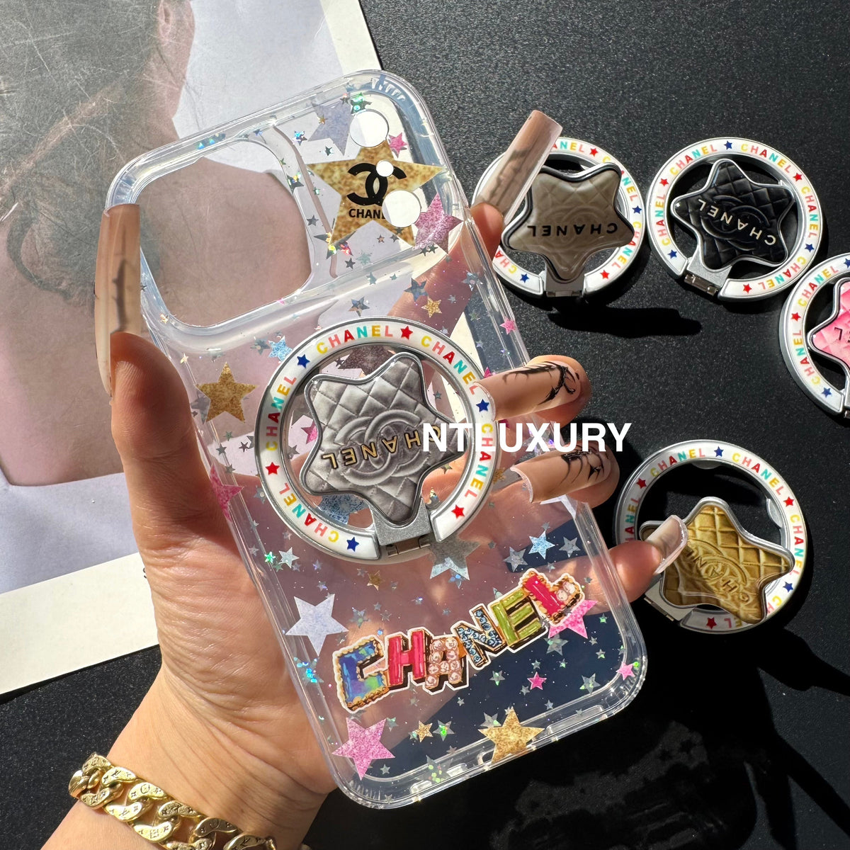 Cute Star New Magsafe Design Phone Case With Holder