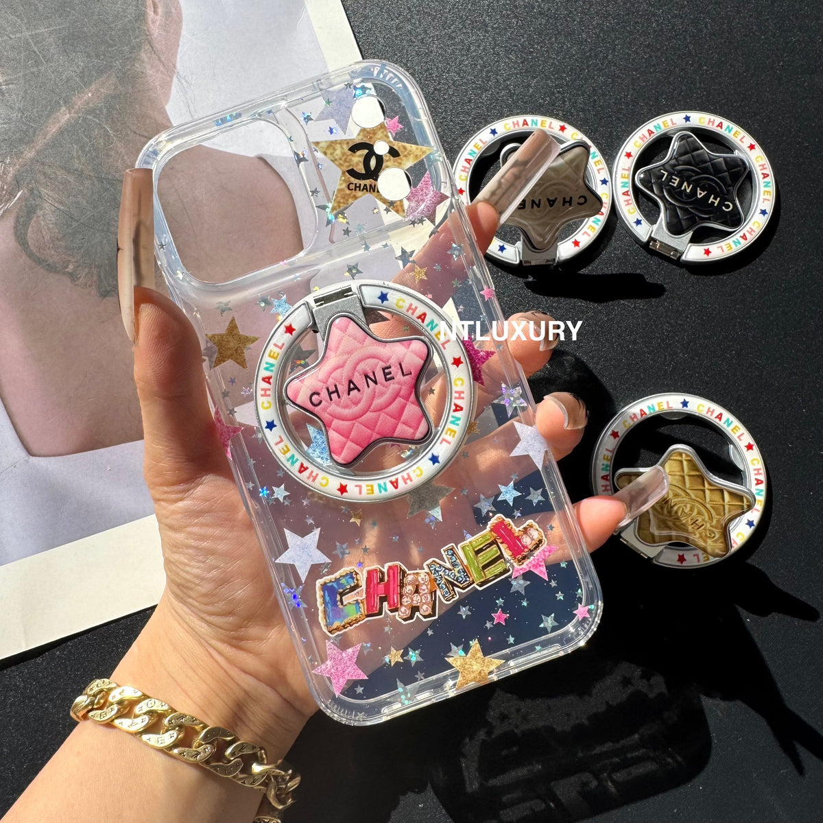 Cute Star New Magsafe Design Phone Case With Holder