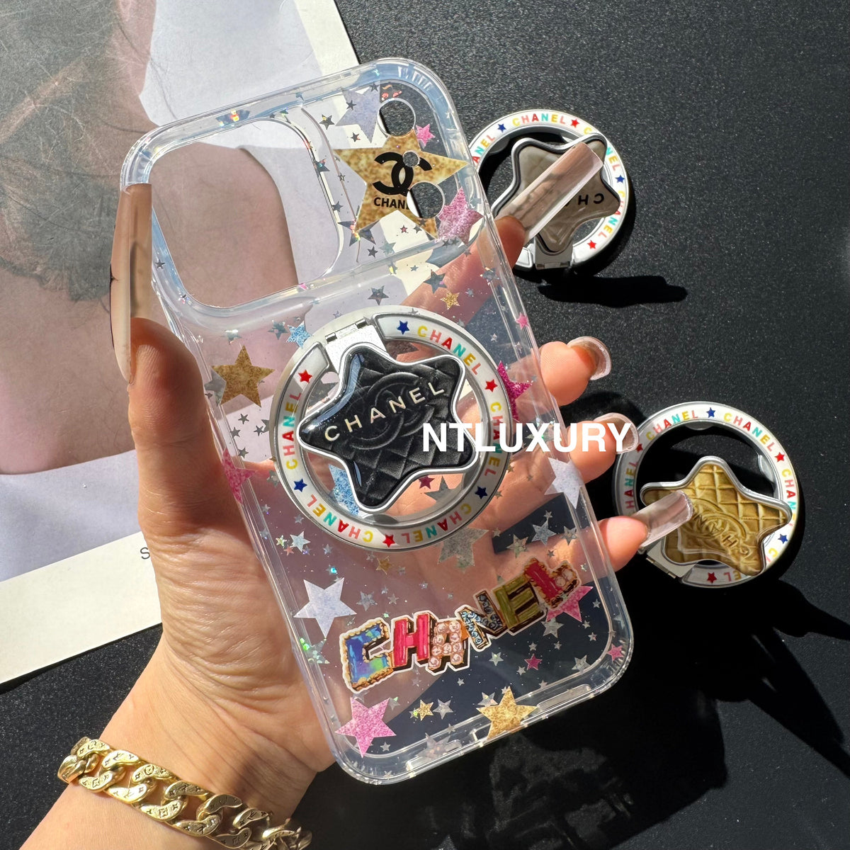 Cute Star New Magsafe Design Phone Case With Holder